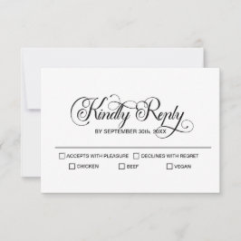 モダンミニマ結婚リスト 出欠カード