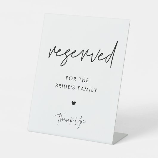 モダンミニマ結婚リスト 台座サイン (正面)