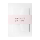 モダンミニマ結婚リスト 招待状ベリーバンド (正面例)