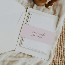 モダンミニマ結婚リスト 招待状ベリーバンド