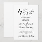 モダンミニマ結婚リスト 招待状 (正面/裏面)