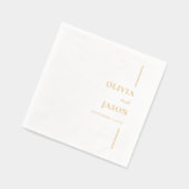 モダンミニマ結婚リスト 箔ナプキン (左)