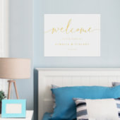 モダンミニマ結婚リスト 箔ポスター (インサイチュ (寝室))