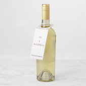 モダンミニマ結婚リストJo & Katerina ボトルネックタグ (アングル)