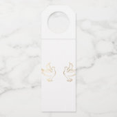 モダンミニマ結婚リストJo & Katerina ボトルネックタグ (裏面)