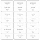 モダンミニマ結婚リズムのゲスト住所 シール (正面)