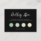 モダンミニマ結婚ルブラックの服装 エンクロージャーカード (正面)