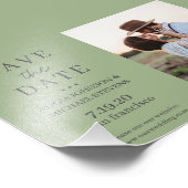 モダンミニマ結婚ル写真救セージの日付 フォトプリント            (角)