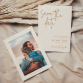 モダンミニマ自然結婚リストの写真 セーブザデート