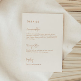 モダンミニマ自然結婚リスト詳細 エンクロージャーカード