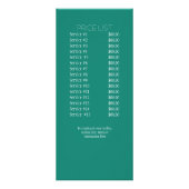 モダンミュージカルビジネスブランディング金ゴールド音楽ノート ラックカード (裏面)