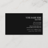 モダンミュージカルビジネスブランディング金ゴールド音楽ノート 名刺 (裏面)