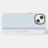 モダンミュート（青と紫） iPhoneケース (裏面横)