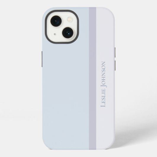 モダンミュート（青と紫） iPhoneケース (裏面)