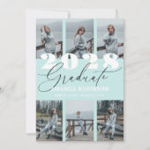 モダンミント6 フォト 卒業 案内状 (正面)