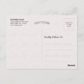 モダンメイクアップアーティスト サロン口紅感謝カード ポストカード (裏面)