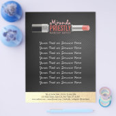 モダンメイクアップアーティスト スタイリスト ビューティーサロン リップスティック チラシ (シングル)