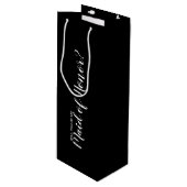 モダンメイド・オブ・オーナー（花嫁付き添い人）案 ワインギフトバッグ (正面アングル)