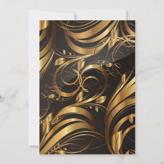 モダンメエレガントニューまたは招待状 招待状 (裏面)