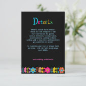 モダンメキシカンウェディングの詳細案内カード エンクロージャーカード (スタンド正面)