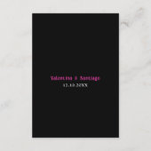 モダンメキシカンウェディングの詳細案内カード エンクロージャーカード (裏面)