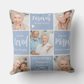 モダンメモリアパーソナライズされたル写真 クッション (裏面)