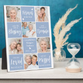 モダンメモリアパーソナライズされたル写真 フォトプラーク (側面)