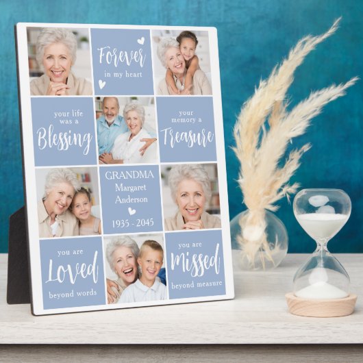 モダンメモリアパーソナライズされたル写真 フォトプラーク (側面)