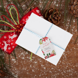 モダンメリーとクリスマス ギフトタグ