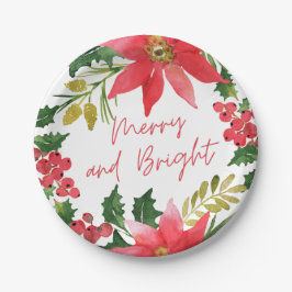 モダンメリーとBright Script ペーパープレート