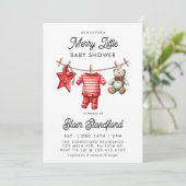 モダンメリークリスマス 招待状 (スタンド正面)