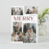 モダンメリー数々のPhoto Botanical Christmas シーズンカード (スタンド正面)