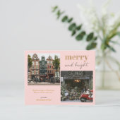 モダンメリー明るい写真 シーズンカード (スタンド正面)