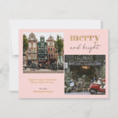 モダンメリー明るい写真 シーズンカード (正面)