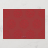 モダンメリー明るい赤のグラデーション写真 シーズンカード (裏面)