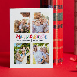 モダンメリー明カラフルレトロ4 シーズンカード