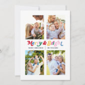 モダンメリー明カラフルレトロ4 シーズンカード (正面)