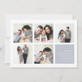 モダンメリー |クリスマスフォトコラージュカード シーズンカード (正面)