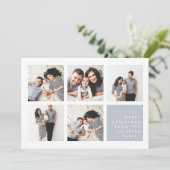 モダンメリー |クリスマスフォトコラージュカード シーズンカード (スタンド正面)