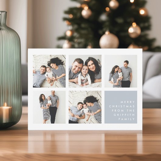 モダンメリー |クリスマスフォトコラージュカード シーズンカード