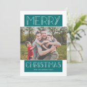 モダンメリー |ティール(緑がかった色) |写真 シーズンカード (スタンド正面)