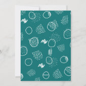 モダンメリー |ティール(緑がかった色) |写真 シーズンカード (裏面)