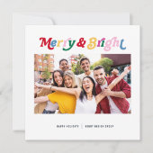 モダンメリー&ブライトカラフルプロフェッショナル シーズンカード (正面)