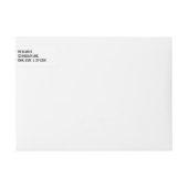 モダンメリー |ホリデーフォト差出人住所 ラップアラウンドラベル (正面)