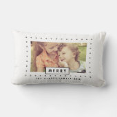 モダンメリー |ホリデーフォト装飾用クッション ランバークッション (裏面)