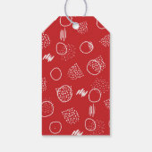 モダンメリー |赤 |フォトホリデー ギフトタグ (裏面)