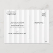 モダンメリー&Bright金ゴールドクリスマスフォト シーズンポストカード (裏面)