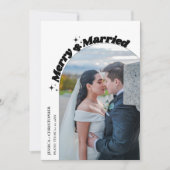 モダンメリーArch & 結婚した Christmas結婚's シーズンカード (正面)