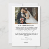 モダンメリーArch & 結婚した Christmas結婚's シーズンカード (裏面)