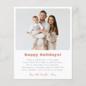 モダンメリーArch Christmas Photo Collage Budget (裏面)